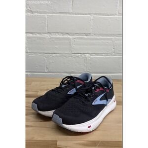 Brooks Black Blue Pink Women's Ghost Max Mesh Running Sneakers - Size 12 Wide